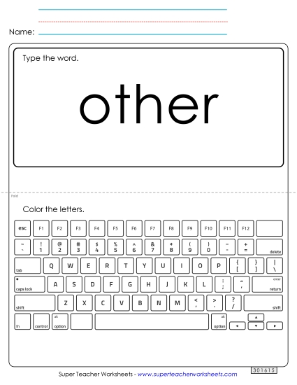 Type the Word: Other Type the Word: Other