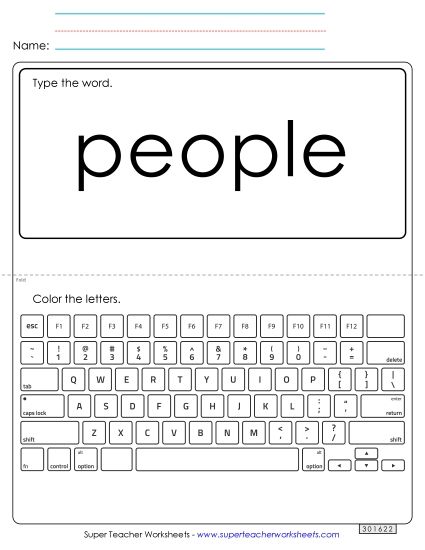 Type the Word: People