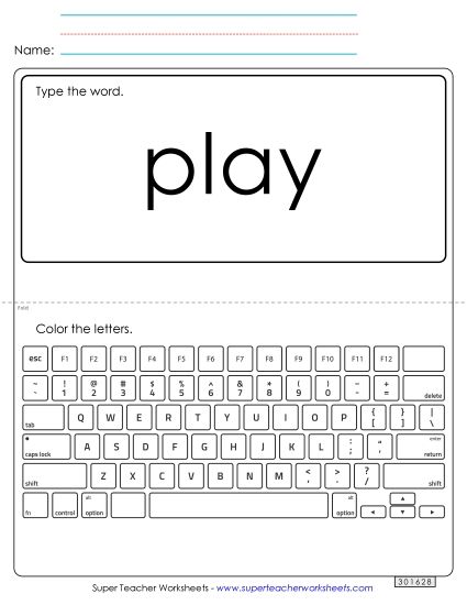 Type the Word: Play Type the Word: Play