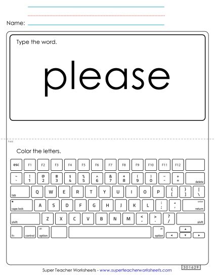 Type the Word: Please