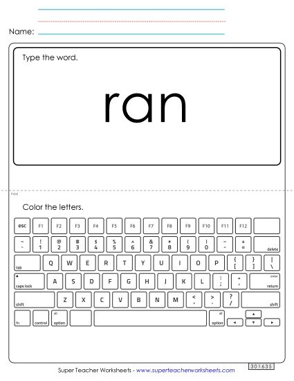 Type the Word: Ran