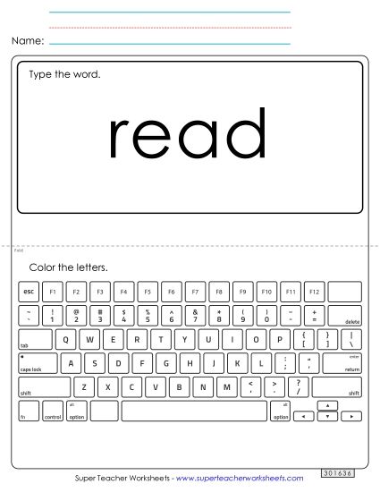 Type the Word: Read Type the Word: Read