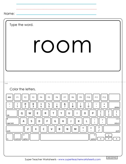 Type the Word: Room Type the Word: Room