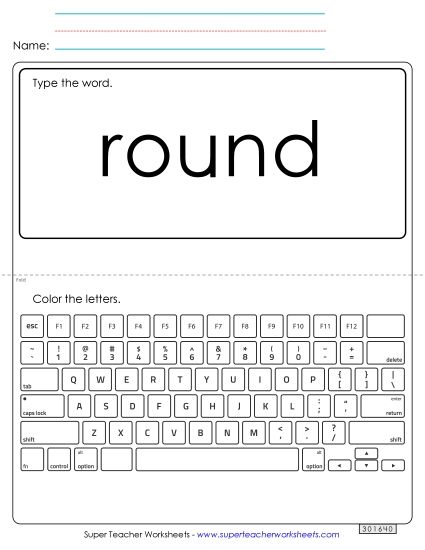 Type the Word: Round