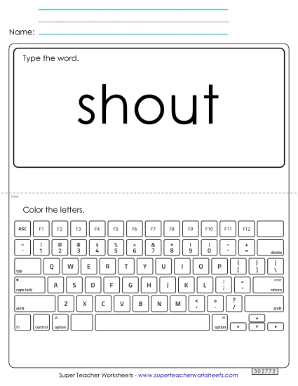 Type the Word: Shout Type the Word: Shout