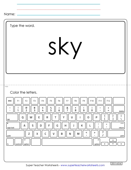 Type the Word: Sky Type the Word: Sky