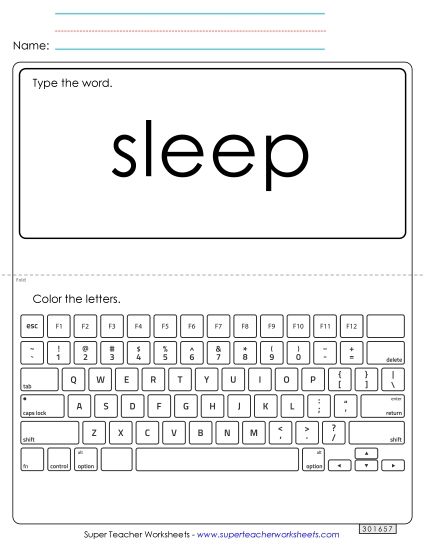 Type the Word: Sleep