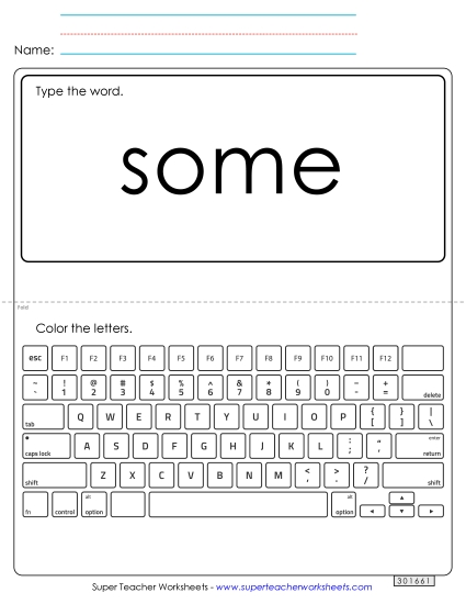 Type the Word: Some Type the Word: Some