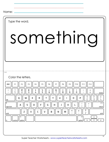 Type the Word: Something Type the Word: Something