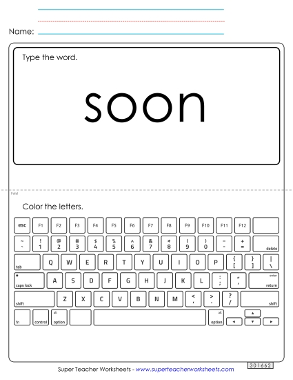 Type the Word: Soon Type the Word: Soon