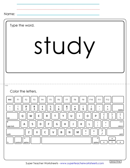 Type the Word: Study Type the Word: Study
