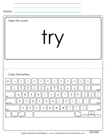 Type the Word: Try Type the Word: Try