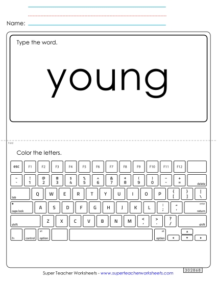 Type the Word: Young Type the Word: Young