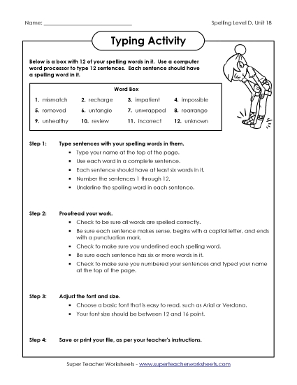 Worksheets - Typing Sentences (D-18) Worksheets - Typing Sentences (D-18)