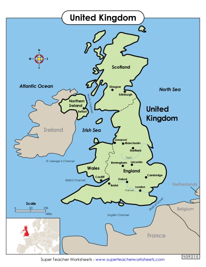 United Kingdom Maps - UK Map with Key Locations
