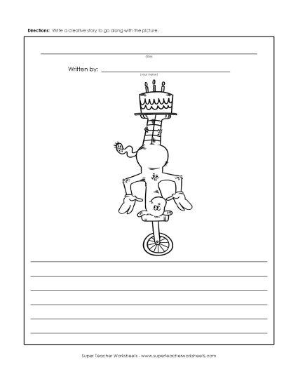 Dr. Seuss Worksheets - Unicycle Cat Dr. Seuss Worksheets - Unicycle Cat