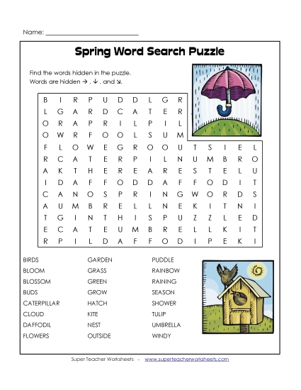 Unsolvable Word Seaches - Unsolvable Spring Word Search Unsolvable Word Seaches - Unsolvable Spring Word Search
