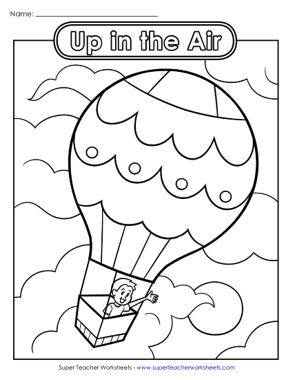 Advanced Pictures (For Older Students) - Up In the Air