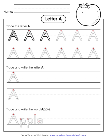 Letter A - Uppercase A (Outlined Letters) Letter A - Uppercase A (Outlined Letters)
