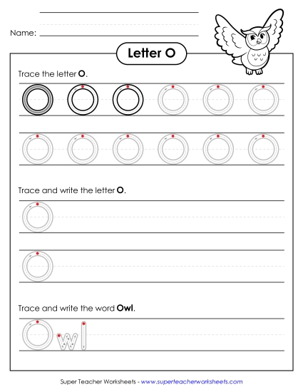 Letter O - Uppercase O (Outlined Letters) Letter O - Uppercase O (Outlined Letters)
