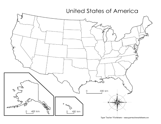 U.S.A. Maps - USA Blank Map U.S.A. Maps - USA Blank Map