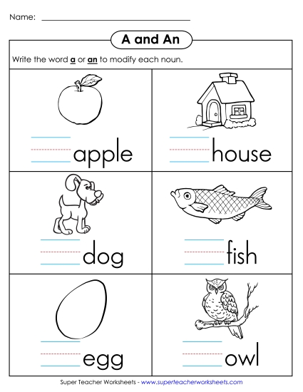 Very Basic Level - Using A and An