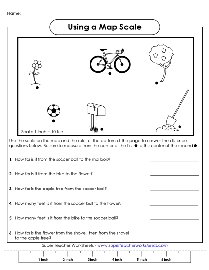 Basic Map Skills - Using a Map Scale (Basic) Basic Map Skills - Using a Map Scale (Basic)