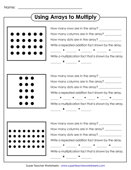 Arrays as Repeated Addition - Using Arrays: Repeated Addition & Multiplication