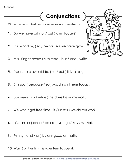 Basic - Using Basic Conjunctions  (Coordinating and Subordinating)