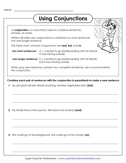 Intermediate - Using Conjunctions (And, But, Or)