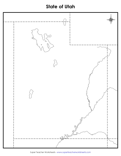 Maps - Utah Map (Blank) Maps - Utah Map (Blank)