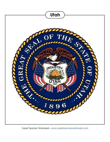 Flags & Seals - Utah State Seal (Full-Color Version) Flags & Seals - Utah State Seal (Full-Color Version)