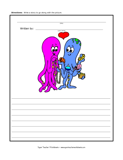 Holiday Story Pictures - Valentine's Day - Octopus