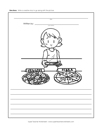Story Pictures - Veggies or Pizza? Story Pictures - Veggies or Pizza?