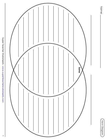 Graphic Organizers - Venn Diagram (With Lines) Graphic Organizers - Venn Diagram (With Lines)