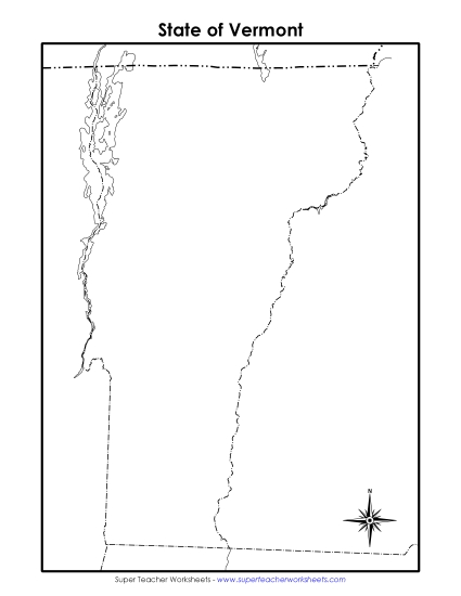 Maps - Vermont Map (Blank) Maps - Vermont Map (Blank)