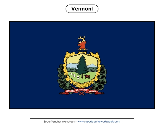 Flags & Seals - Vermont State Flag (Full-Color Version)