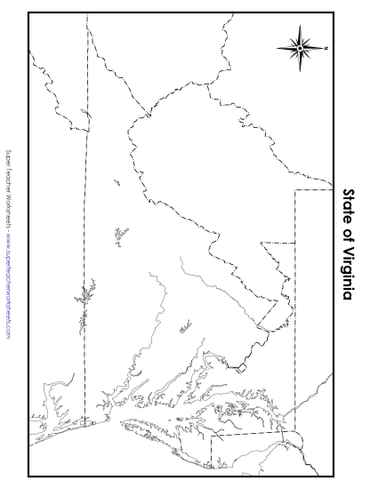 Maps - Virginia Map (Blank) Maps - Virginia Map (Blank)