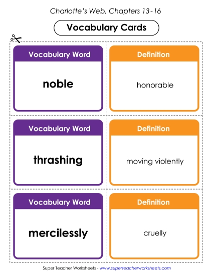 Chapters 13 - 16 - Vocab. Cards for Chapters 13-16 Chapters 13 - 16 - Vocab. Cards for Chapters 13-16