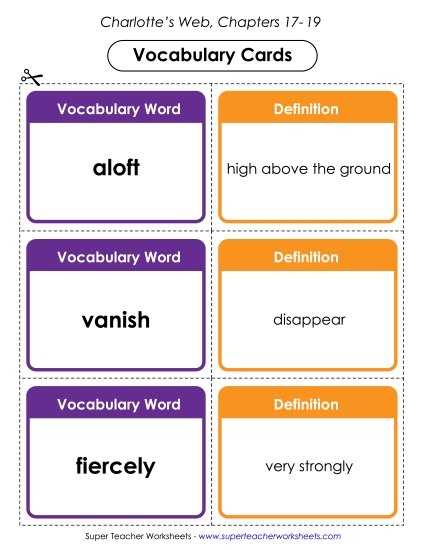 Chapters 17 - 19 - Vocab. Cards for Chapters 17-19 Chapters 17 - 19 - Vocab. Cards for Chapters 17-19