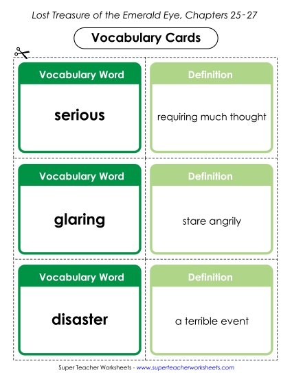 Chapters 25-27 - Vocab. Cards for Chapters 25-27 Chapters 25-27 - Vocab. Cards for Chapters 25-27
