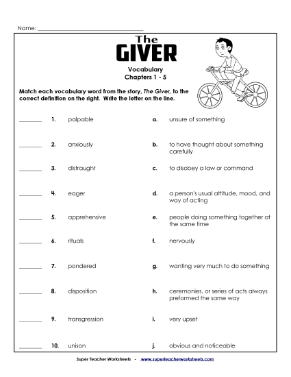 Chapters 1-5 - Vocab for Chapters 1-5