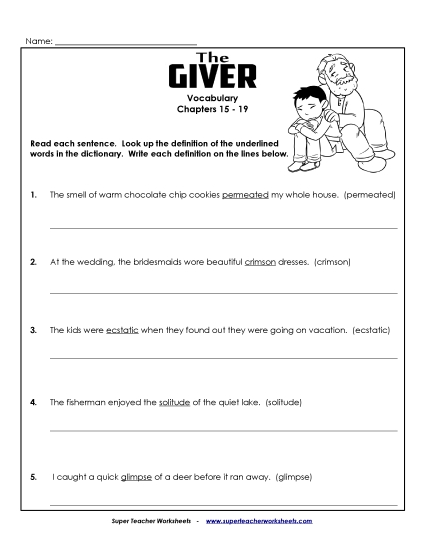 Chapters 15-19 - Vocab for Chapters 15-19