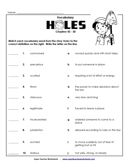 Chapters 43-50 - Vocab for Chapters 43-50