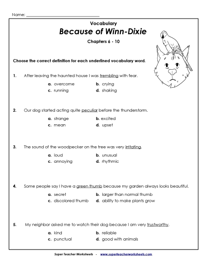 Chapters 6-10 - Vocab. for Chapters 6-10 Chapters 6-10 - Vocab. for Chapters 6-10