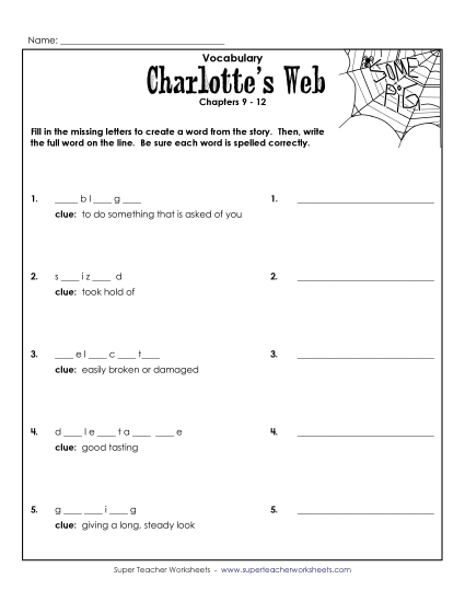 Chapters 9 - 12 - Vocab for Chapters 9-12