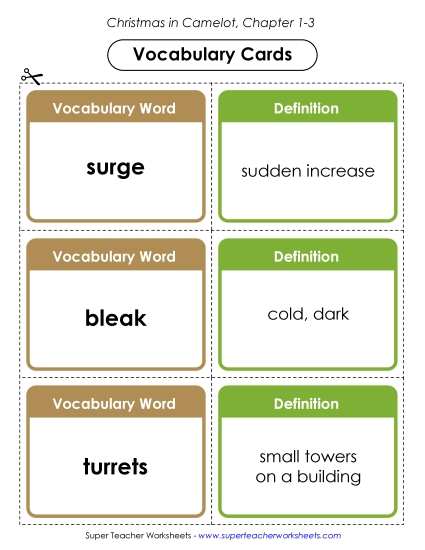 Chapters 1-3 - Vocabulary Cards: Chapters 1-3 Chapters 1-3 - Vocabulary Cards: Chapters 1-3