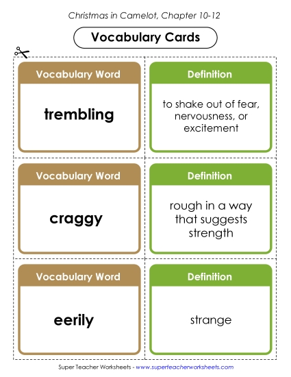 Chapters 10-12 - Vocabulary Cards: Chapters 10-12 Chapters 10-12 - Vocabulary Cards: Chapters 10-12