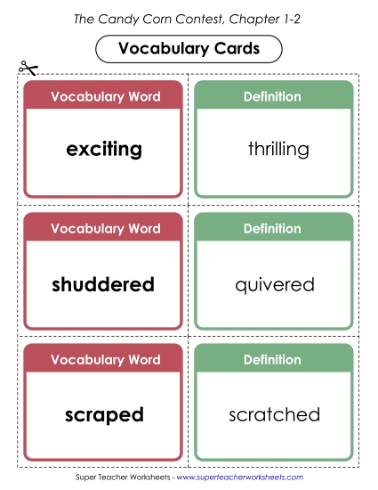 Chapters 1 - 2 - Vocabulary Cards for Chapters 1-2 Chapters 1 - 2 - Vocabulary Cards for Chapters 1-2