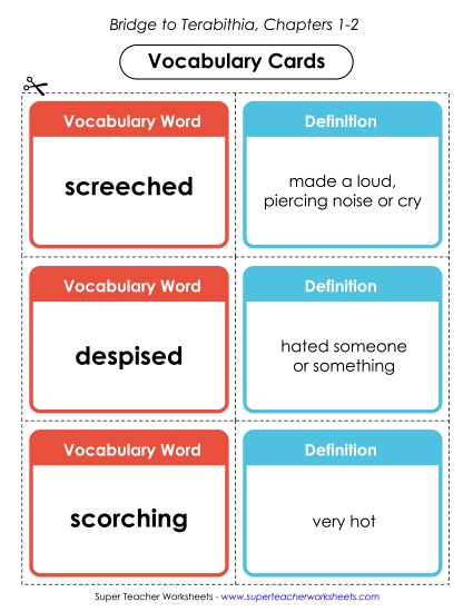 Chapters 1-2 - Vocabulary Cards for Chapters 1-2 Chapters 1-2 - Vocabulary Cards for Chapters 1-2